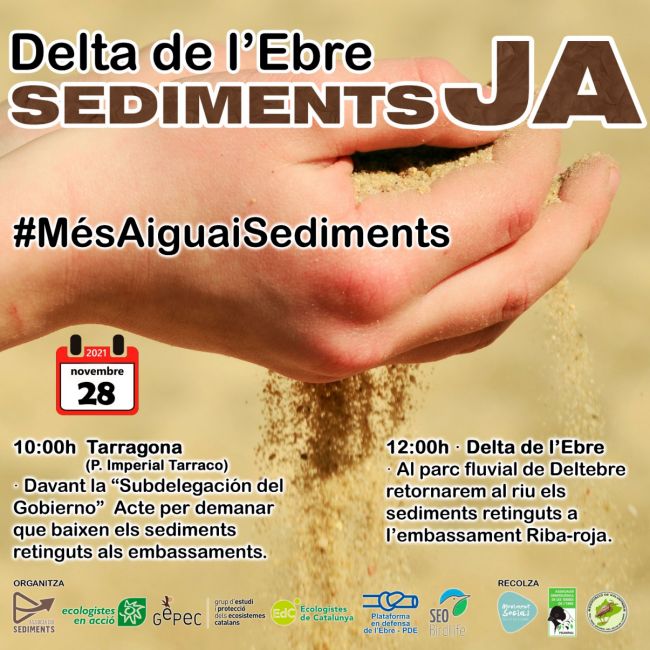 Sediments, Ja! Concentració al parc fluvial de Deltebre Sediments, Ja! Concentració al parc fluvial de Deltebre