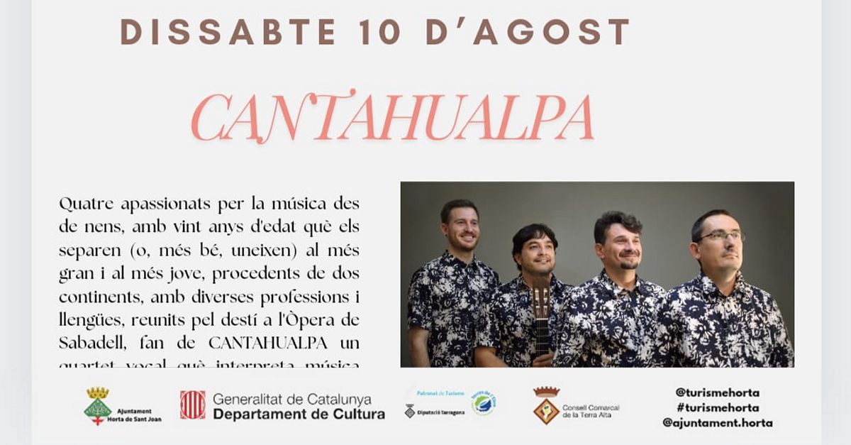 Concerts a l�estiu a Horta de Sant Joan: Cantahualpa