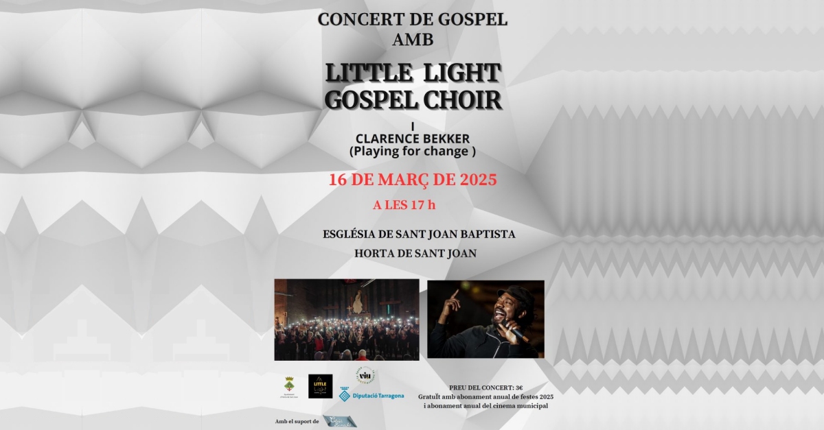 Concert de Gospel amb Little Light Gospel Choir i Clarence Bekker