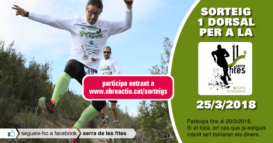 <p>Sorteig 1 dorsal per a la Cursa Serra de les Fites de la Pobla de Massaluca del 25/3/2018</p>