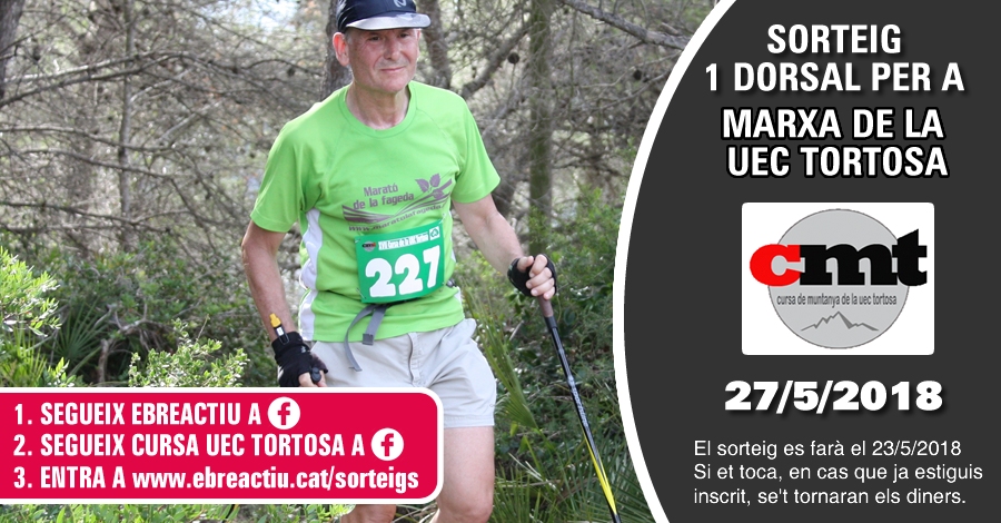 <p>Sorteig 1 dorsal per a Marxa de la UEC Tortosa - 27/5/2018</p>