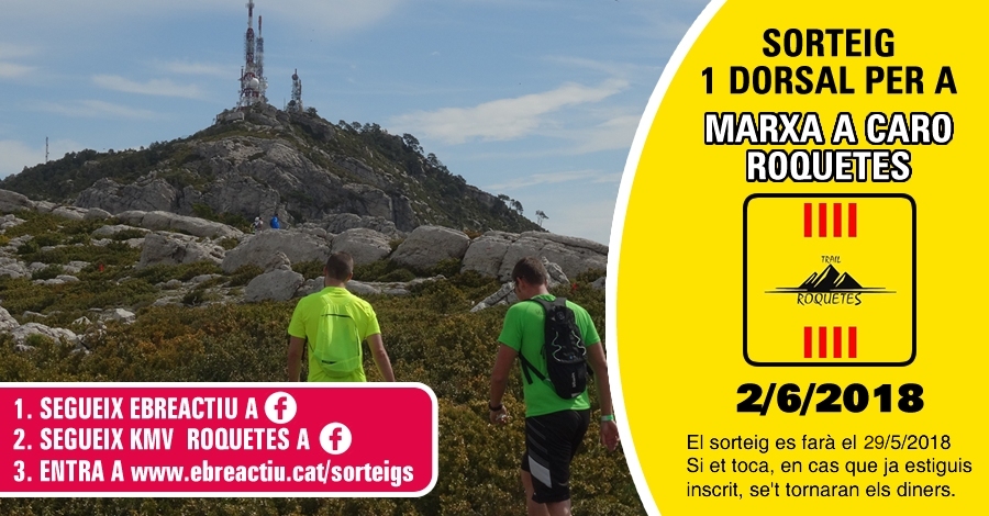 <p>Sorteig 1 dorsal per a la Marxa a Caro de Roquetes - 2/6/2018</p>