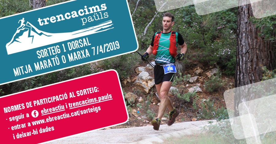 <p>Sorteig 1 dorsal per a la mitja marat o marxa Trencacims Pals del 7/4/2019</p>
