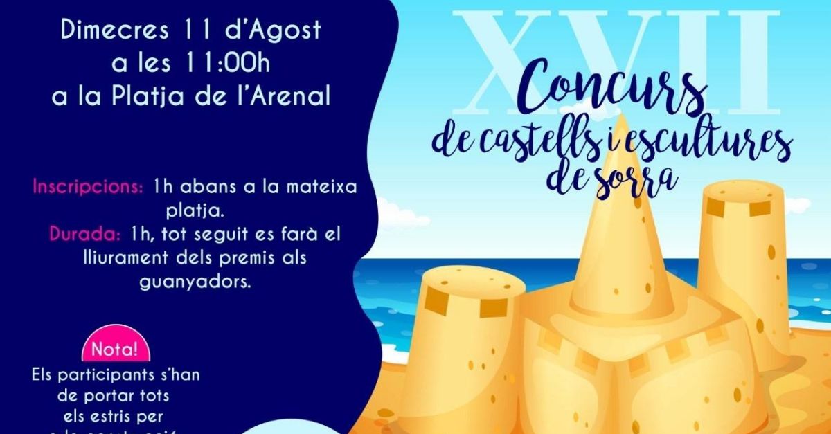 XVII Concurso de castillos y esculturas de arena