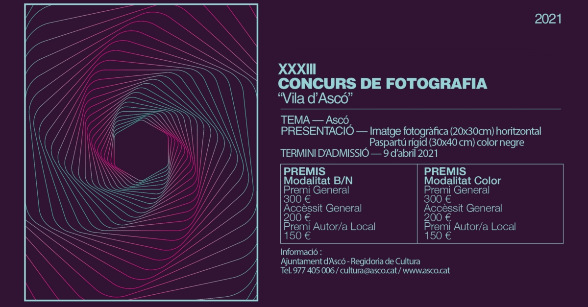 XXXIII Concurs de fotografia Vila d�Asc�