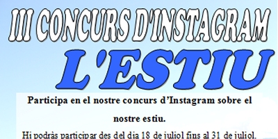 III Concurs d&rsquo;Instagram L&rsquo;estiu a la Palma d&rsquo;Ebre