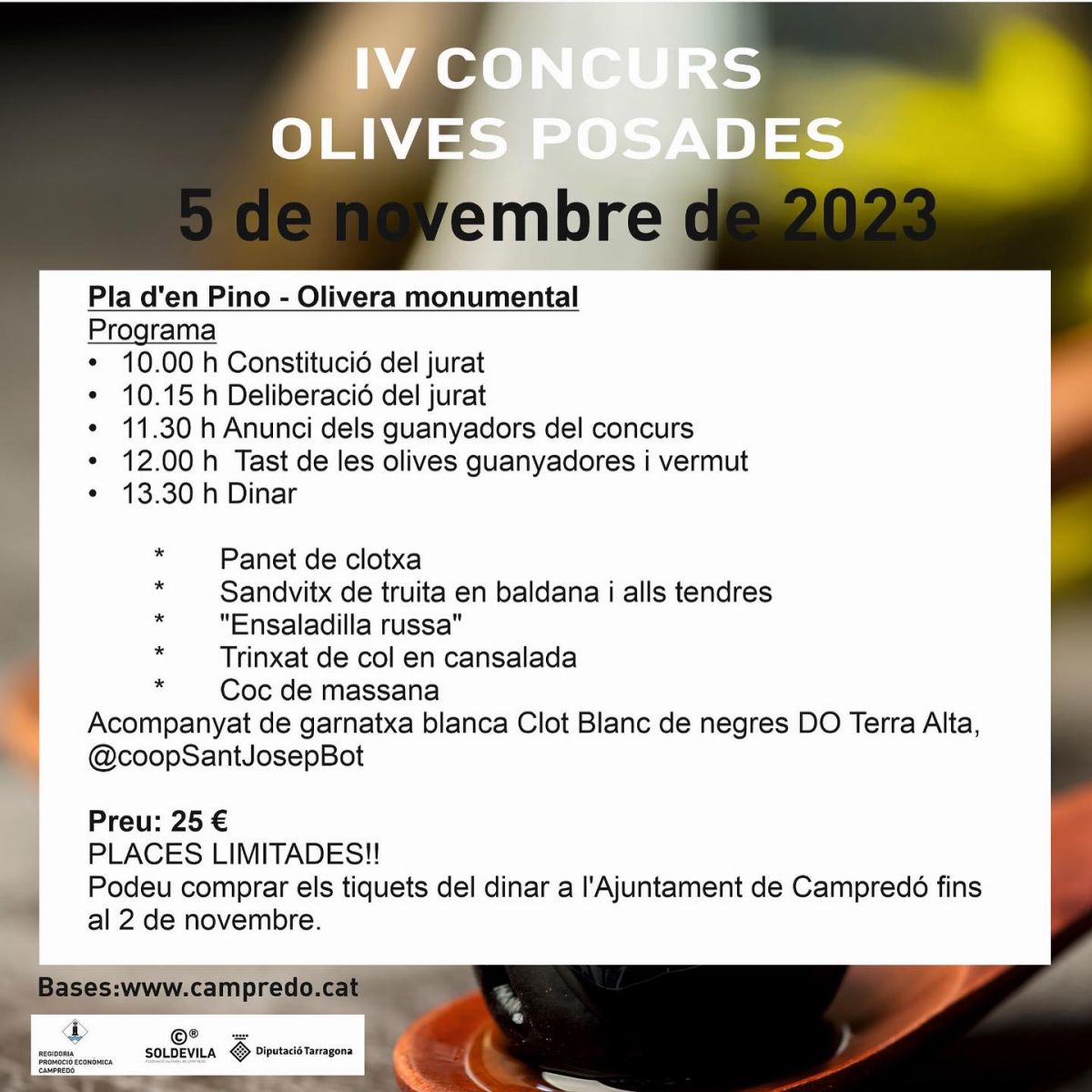 IV Concurs d�olives posades de Campred�
