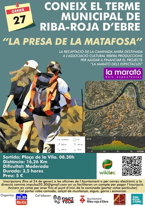 Caminada �La Presa de la Matafosa�, coneix el terme de Riba-Roja d&rsquo;Ebre