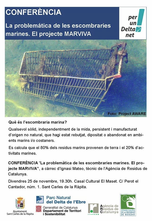 Confer�ncia: La problem�tica de les escombraries marines. El projecte MARVIVA