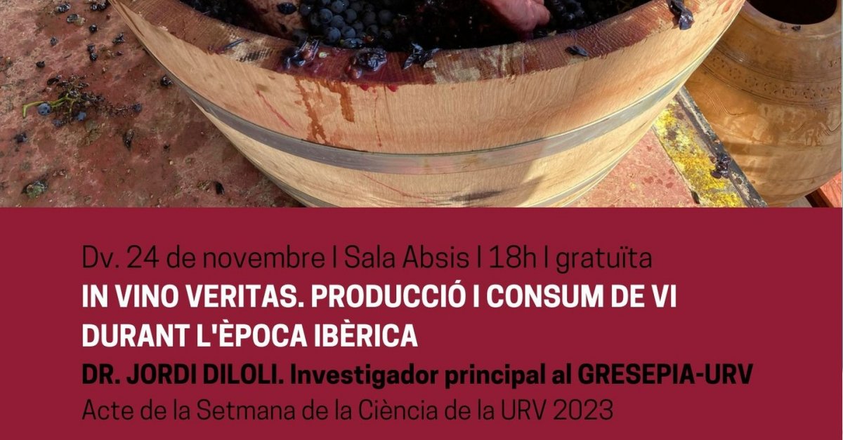 Conferencia: �In vino veritas. Producci�n y consumo de vino durante la �poca ib�rica�