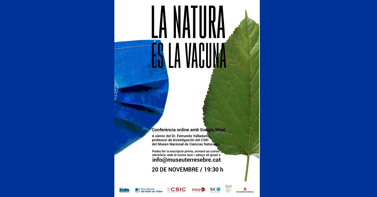 Confer�ncia online amb Google Meet: La natura �s la vacuna