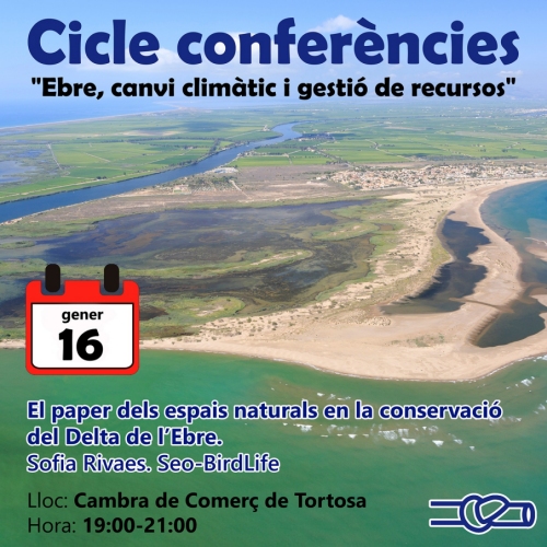 Conferència: El paper dels espais naturals en la conservació del Delta de l’Ebre Conferència: El paper dels espais naturals en la conservació del Delta de l’Ebre