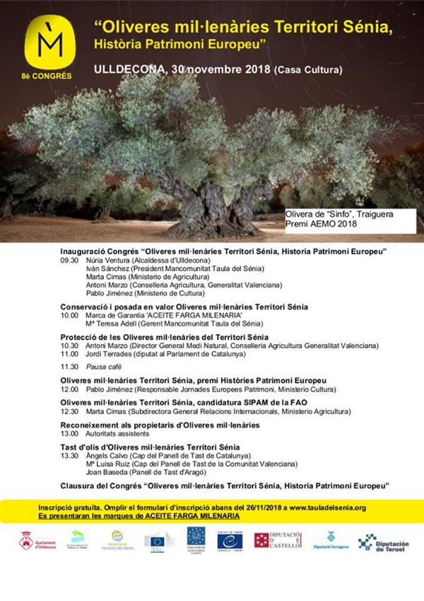 8� Congr�s Oliveres Mil�len�ries Territori S�nia