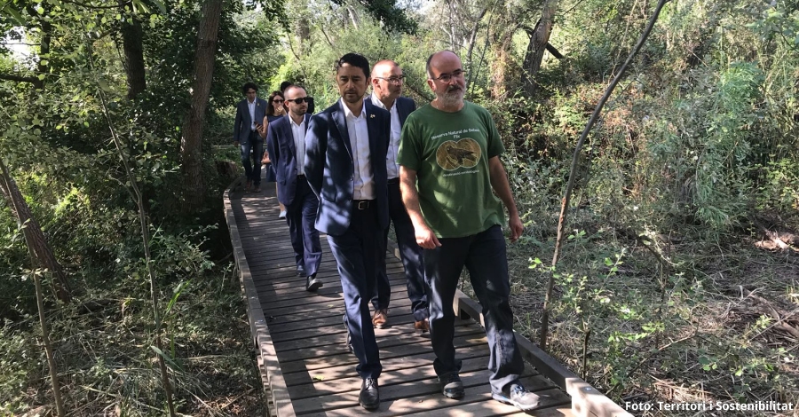 El conseller de Territori i Sostenibilitat visita la Reserva Natural de Sebes