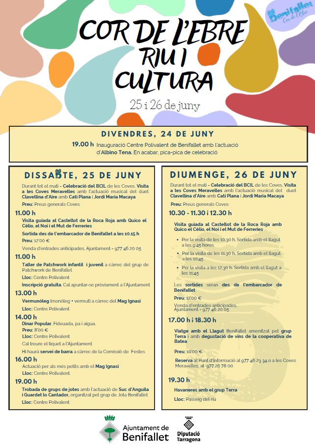 Cor de l´Ebre, Riu i Cultura. Activitats a Benifallet Cor de l´Ebre, Riu i Cultura. Activitats a Benifallet