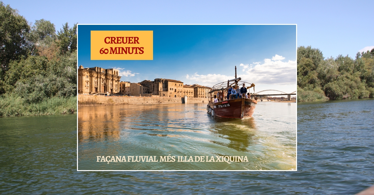 Crucero por el r�o Ebro en Tortosa 60 minuto a bordo del Sirgador