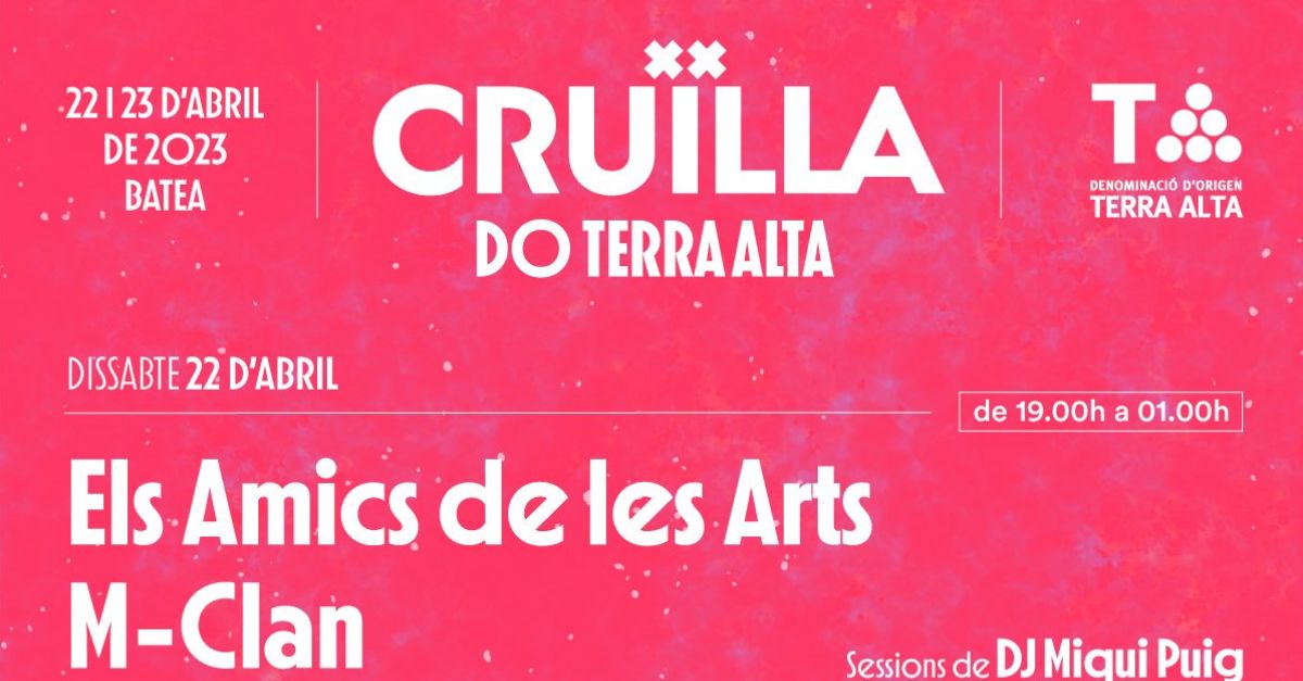 El Crulla surt de Barcelona i salia amb la DO Terra Alta per crear el primer enofestival rural