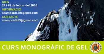 Curs monogr�fic d�escalada en gel