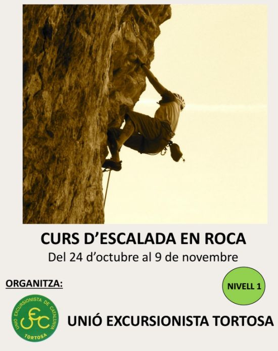 Curs d&rsquo;escalada en roca - nivell 1