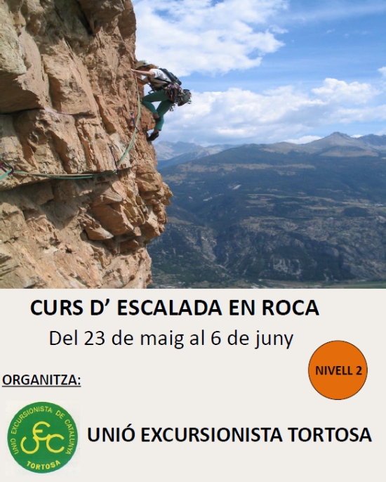 Curs d&rsquo;escalada en roca - nivell 2