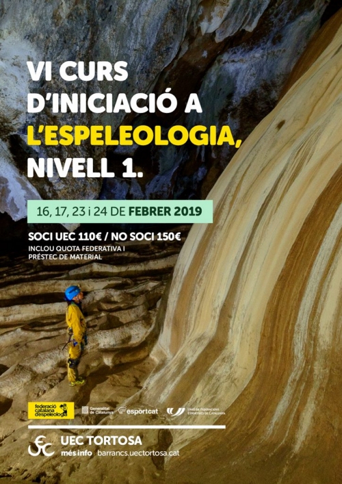 IV Curs d�iniciaci� a l�espeleologia, nivell 1