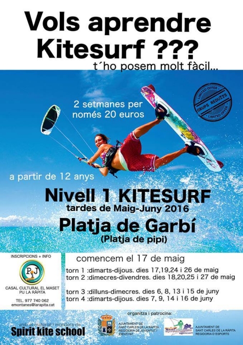 Curs de nivell 1 de kitesurf Curs de nivell 1 de kitesurf