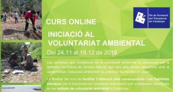 Curs online: Voleu ser voluntaris i volunt�ries ambientals?