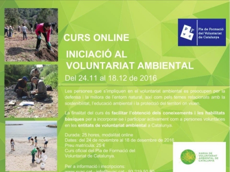 Curs online: Voleu ser voluntaris i volunt�ries ambientals?