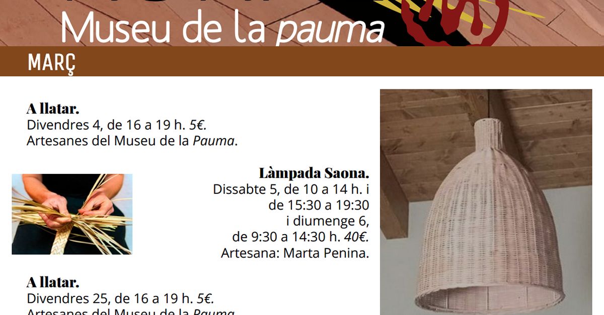 Cursos al Museu de la Pauma: L�mpada Saona