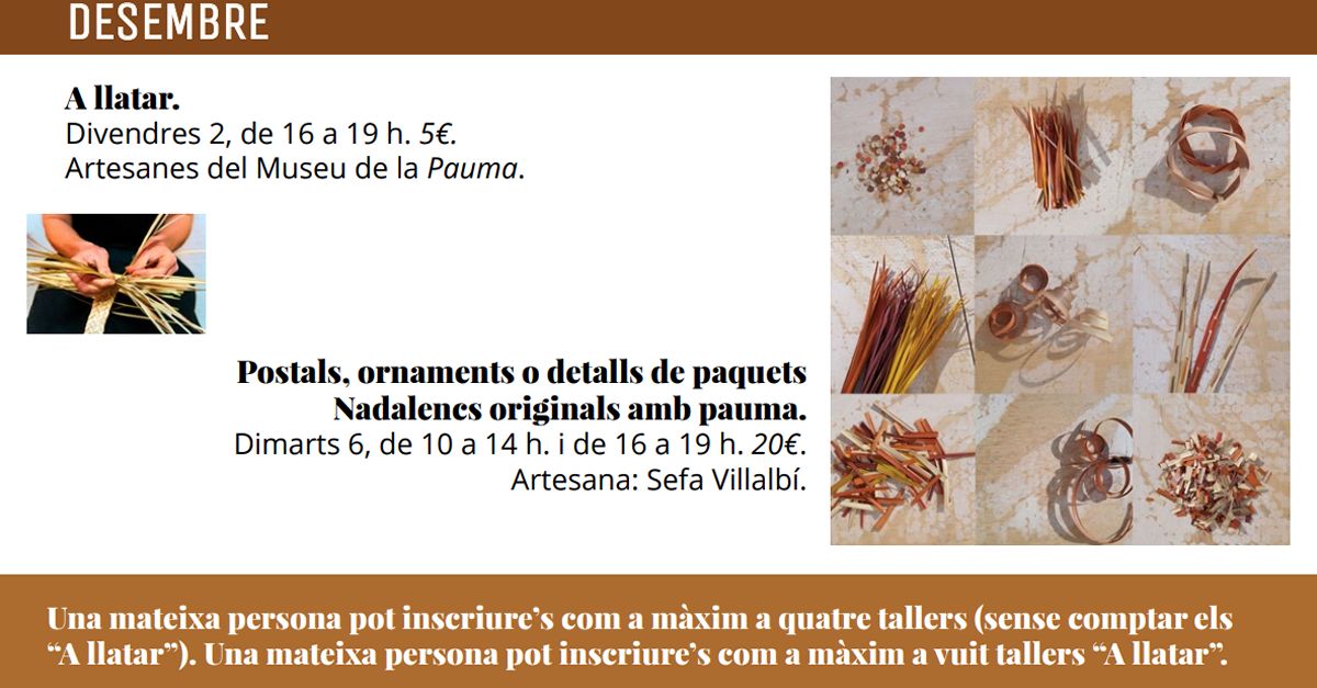 Cursos al Museu de la Pauma: A llatar Cursos al Museu de la Pauma: A llatar
