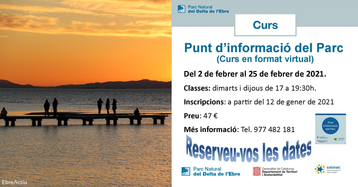 Nou curs per acreditar-se com a Punt d�Informaci� del Parc Natural del Delta de l�Ebre