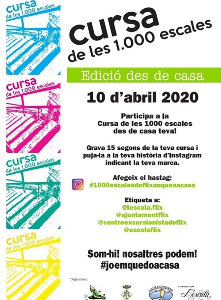 Cursa de les 1.000 escales Edició des de casa Cursa de les 1.000 escales Edició des de casa