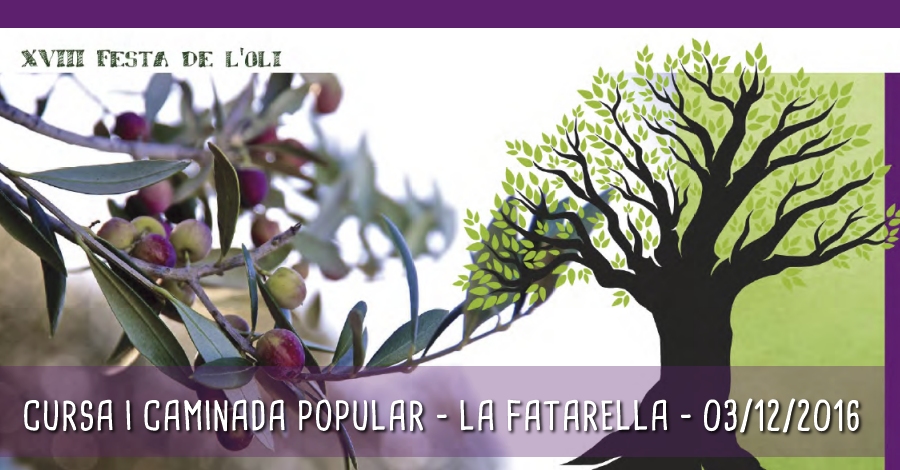 Carrera y caminata popular de la Festa de l�Oli 2016