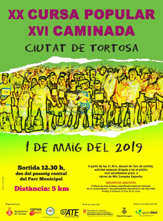 La �Cursa Popular i Caminada Ciutat de Tortosa� del 1 de mayo estrenar� nuevo recorrido y horario | EbreActiu.cat, revista digital de ocio activo | Terres de l&rsquo;Ebre...