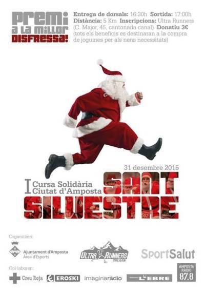I Cursa solid�ria Ciutat d�Amposta Sant Silvestre