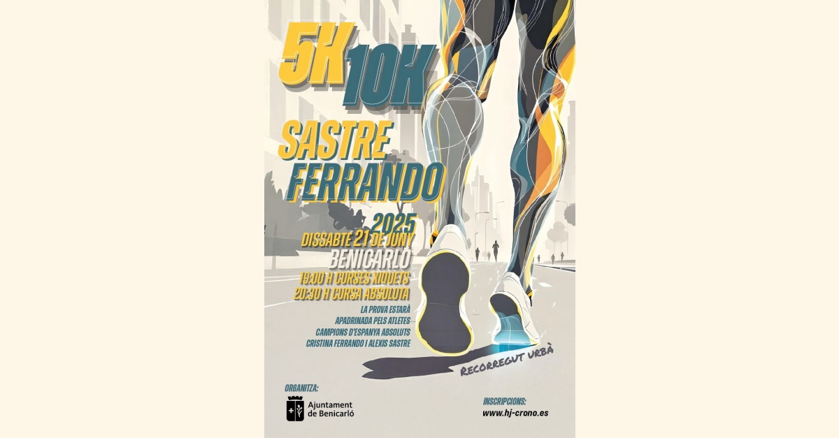 Benicarló presenta la nova cursa 5K-10K Sastre-Ferrando, un homenatge als campions d’Espanya de salt d’alçada | EbreActiu.cat, revista digital d’oci actiu | Terres de l’Ebre ... Benicarló presenta la nova cursa 5K-10K Sastre-Ferrando, un homenatge als campions d’Espanya de salt d’alçada | EbreActiu.cat, revista digital d’oci actiu | Terres de l’Ebre ...