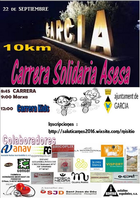 Cursa i marxa solidària contra el càncer infantil Cursa i marxa solidària contra el càncer infantil