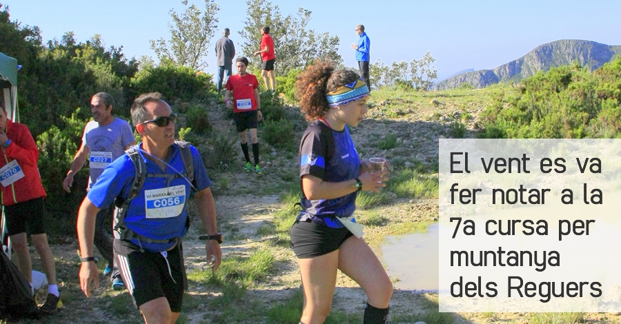 El vent es va fer notar a la 7a cursa per muntanya dels Reguers