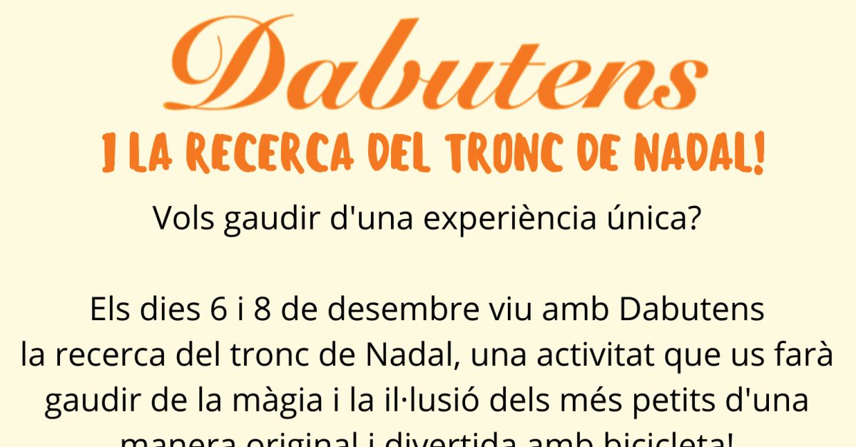 Vive con Dabutens la b�squeda del tronco de Navidad