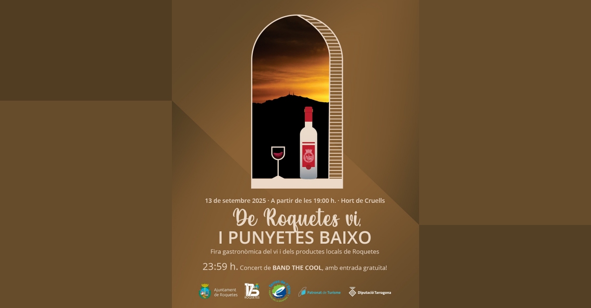 De Roquetes vi, i punyetes baixo. Fira gastronmica del vi i dels productes locals de Roquetes