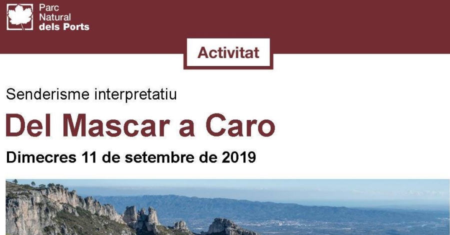 Itinerari circular des del Mascar al cim de Caro Itinerari circular des del Mascar al cim de Caro