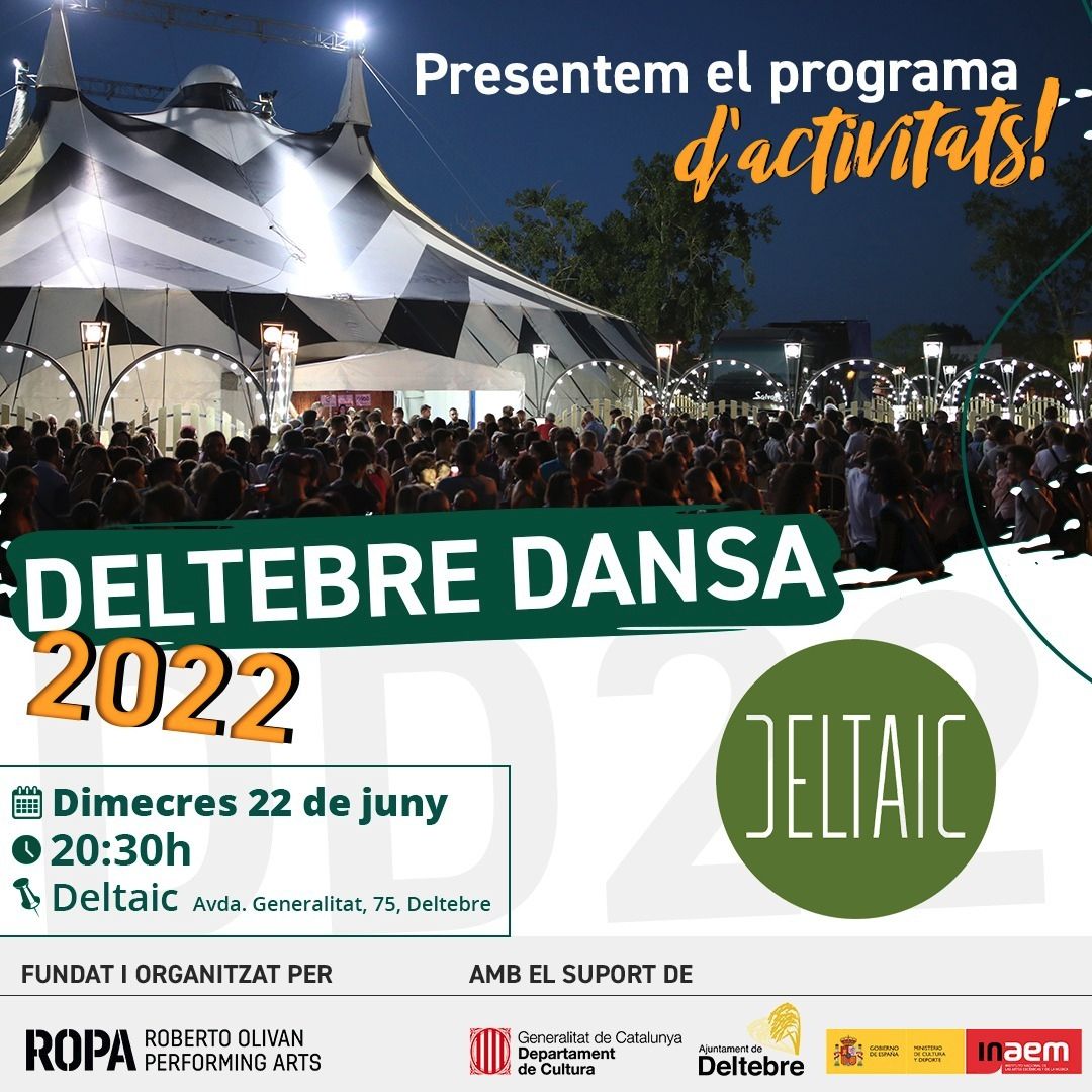 L&rsquo;ecorestaurant Deltaic acollir� la presentaci� de la programaci� del Deltebre Dansa 2022 | EbreActiu.cat, revista digital d&rsquo;oci actiu | Terres de l&rsquo;Ebre ...