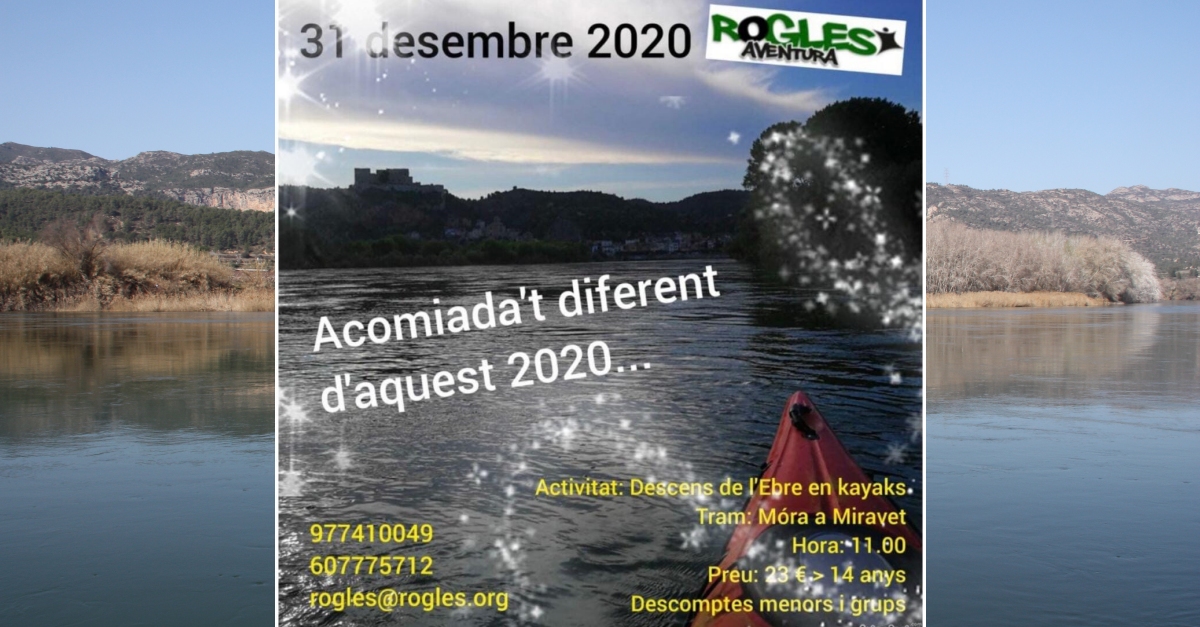 Descens de l�Ebre en caiacs M�ra a Miravet