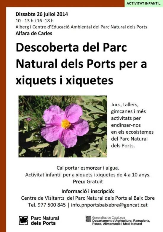 Descoberta del Parc Natural dels Ports per a xiquets i xiquetes Descoberta del Parc Natural dels Ports per a xiquets i xiquetes