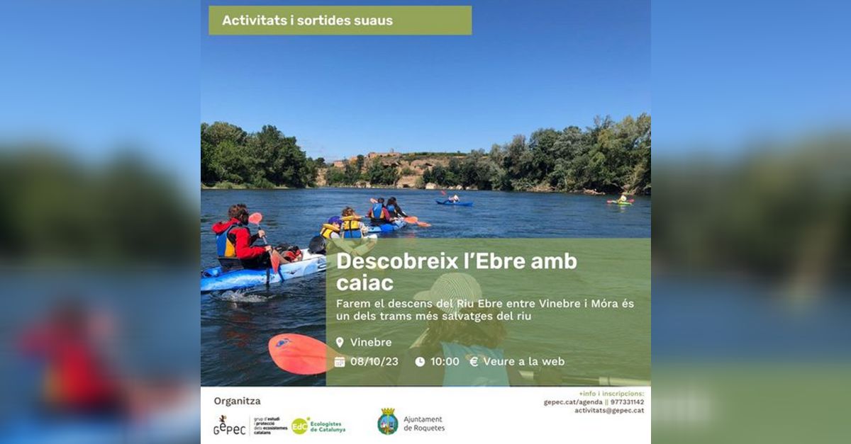 Decubre el r�o Ebro en kayak