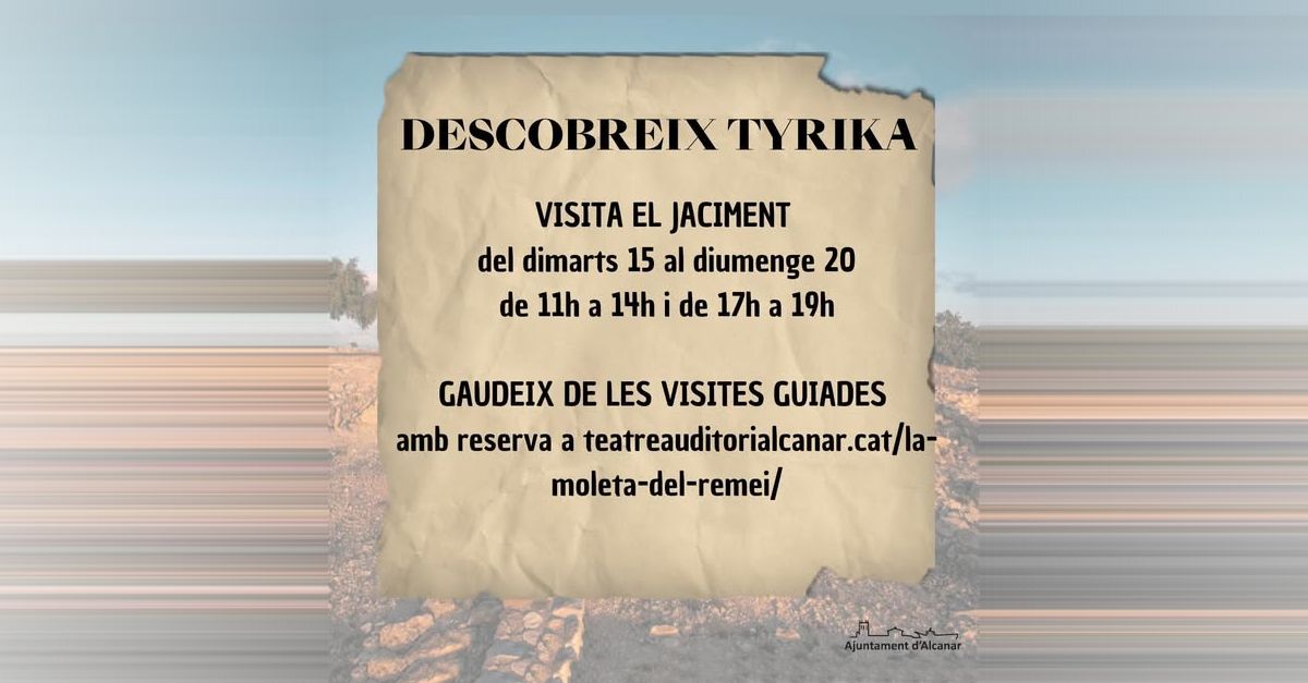 Descobreix Tyrika. Visita al jaciment ibric de la Moleta del Remei