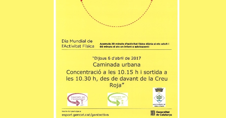 Caminada urbana amb motiu del Dia Mundial de l’Activitat Física Caminada urbana amb motiu del Dia Mundial de l’Activitat Física
