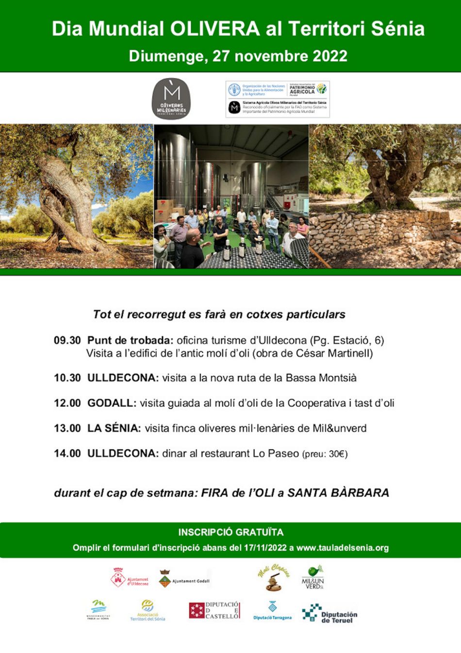 Dia Mundial de l�Olivera al Territori S�nia