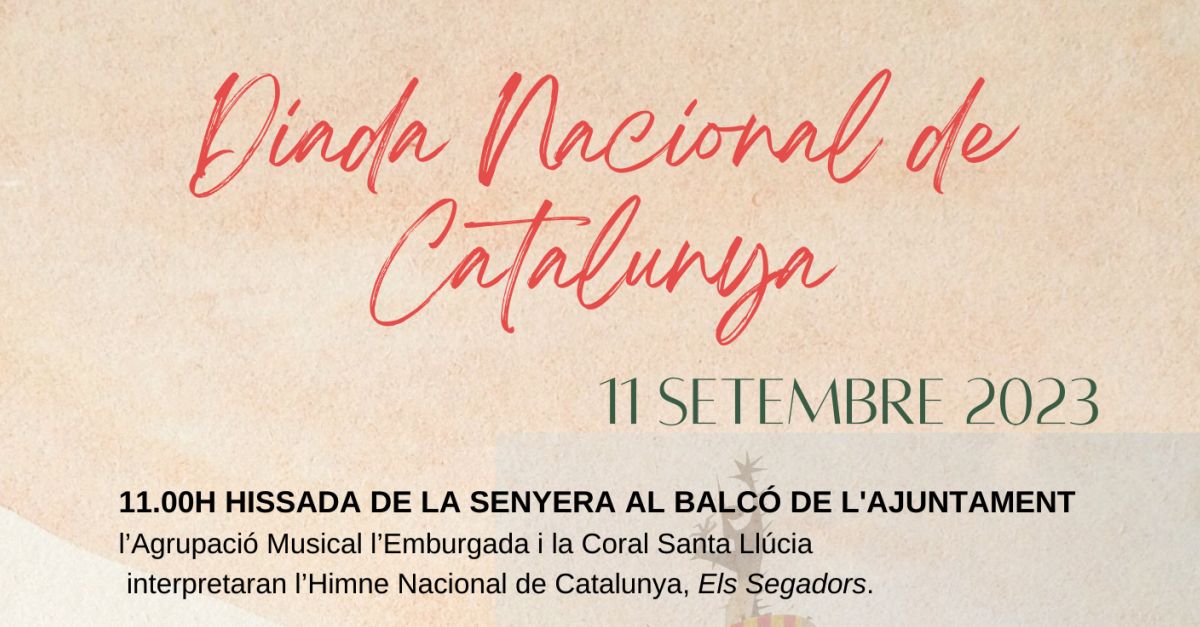 Celebraci�n de la Diada Nacional de Catalunya al Perell�