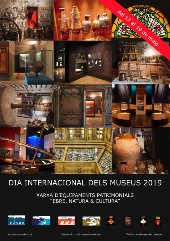 Activitats Dia Mundial dels Museus 2019 - Xarxa Ebre, Natura & Cultura Activitats Dia Mundial dels Museus 2019 - Xarxa Ebre, Natura & Cultura